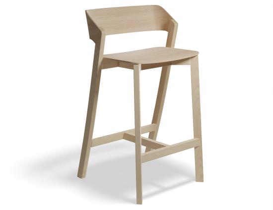 Merano Bar Stool - Natural Oak - by TON