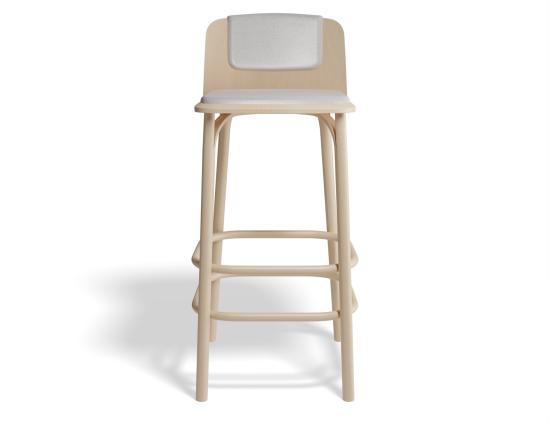 Split Stool Upholstered Seat and Back - by Ton