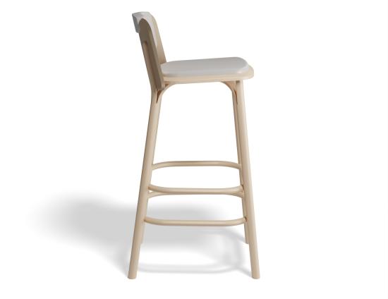 Split Stool Upholstered Seat and Back - by Ton