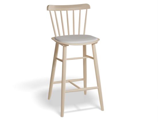 Ironica Bar Stool - Upholstered Seat - by TON