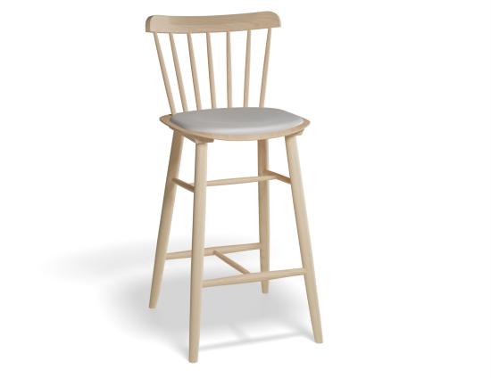Ironica Bar Stool - Upholstered Seat - by TON
