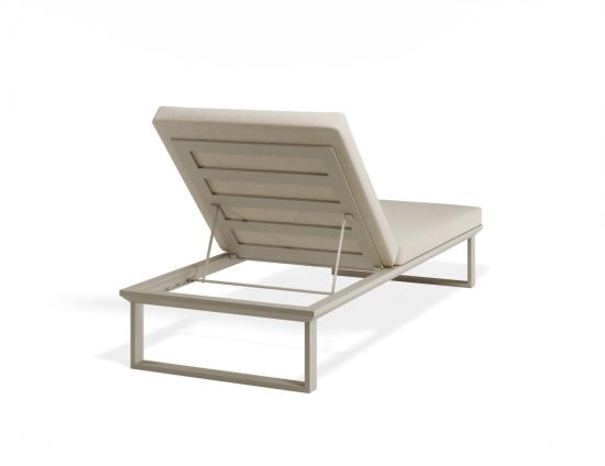 Serra Sun Lounge - Latte - Single