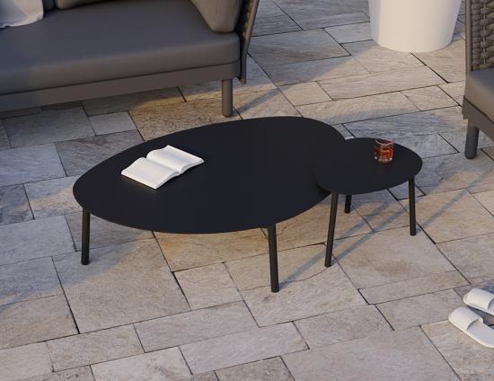 Cetara Side Table - Outdoor - Black