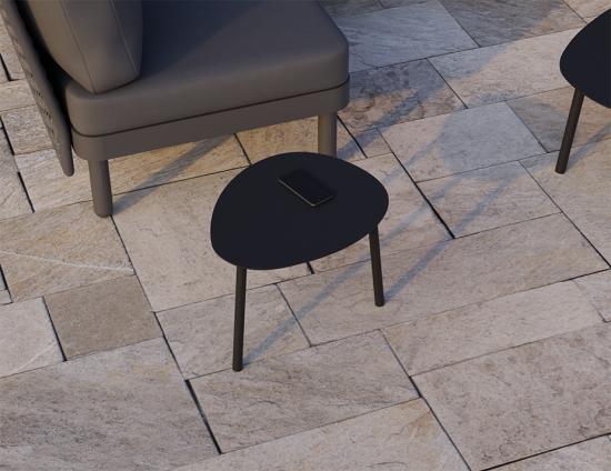 Cetara Side Table - Outdoor - Black