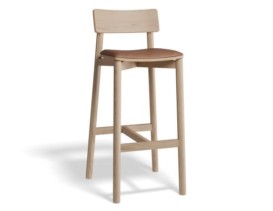 Andi Bar Stool - Natural - Upholstered