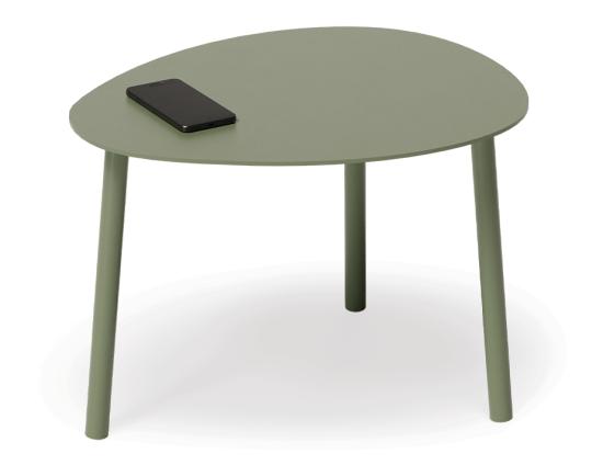 Cetara Side Table - Outdoor - Eucalyptus Green