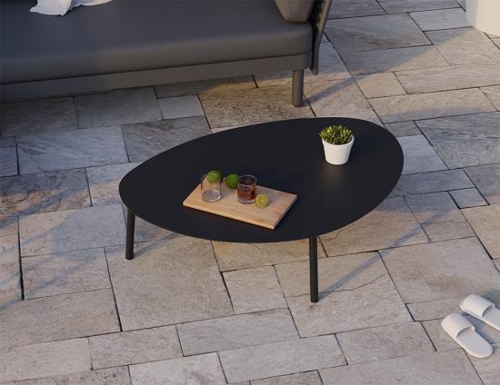 Cetara Coffee Table - Outdoor - Black - Large
