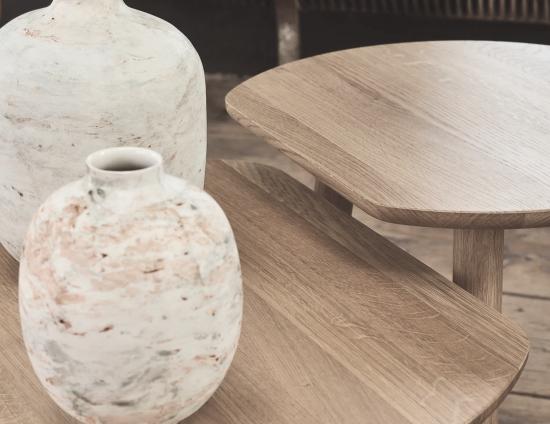 YYY Coffee Table - Natural Oak - Round 80cm - by TON
