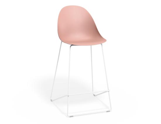 Pebble Soft Pink Stool Shell Seat