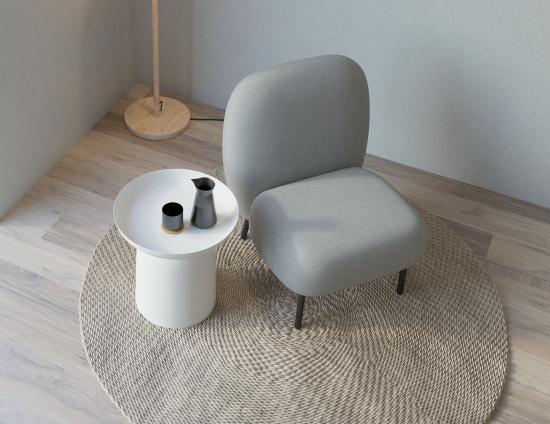 Moulon Lounge Chair - Cloud Grey