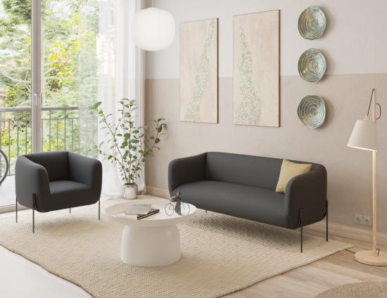 Belle 2.5 Seater Sofa - Storm Grey