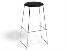 77cm Round / Vintage Black PU Seat / Commercial