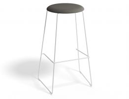 77cm Bar Height - Grey Fabric Seat