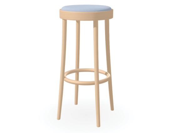 822 High Barstool 80cm - Upholstered Seat - by TON