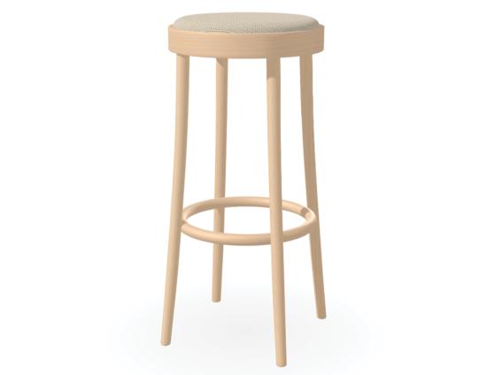 822 High Barstool 80cm - Upholstered Seat - by TON