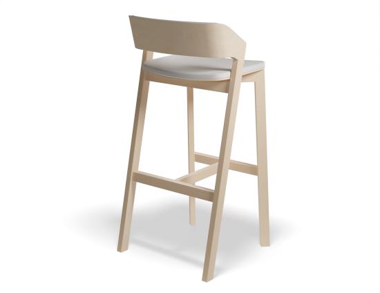 Merano Bar Stool - Upholstered Seat and Back - by TON
