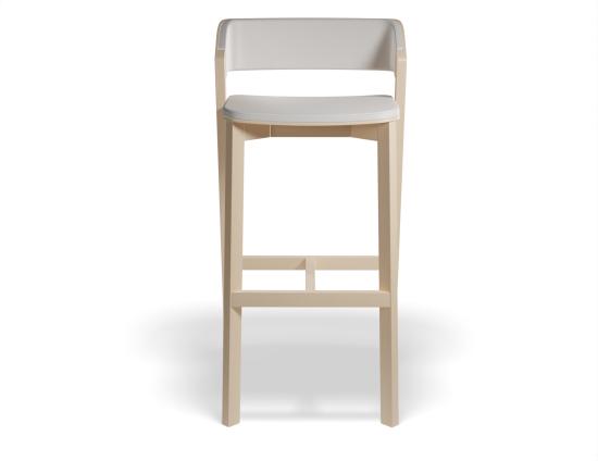 Merano Bar Stool - Upholstered Seat and Back - by TON