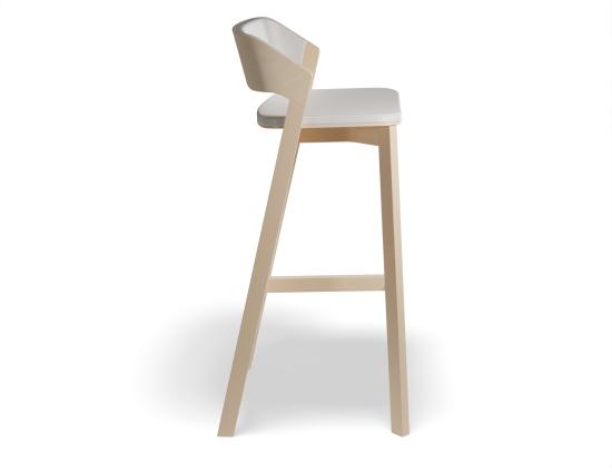 Merano Bar Stool - Upholstered Seat and Back - by TON