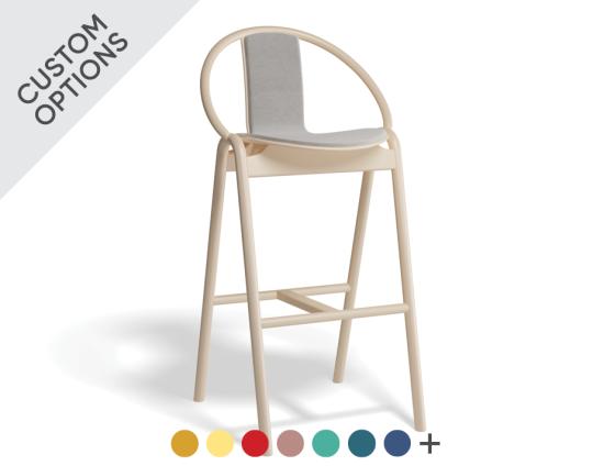 Again Stool Fully Upholstered Seat - by TON