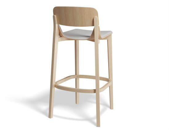Leaf Stool - Upholstered Seat and Back - by TON