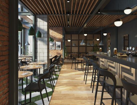 Mia Stool - Black - Upholstered