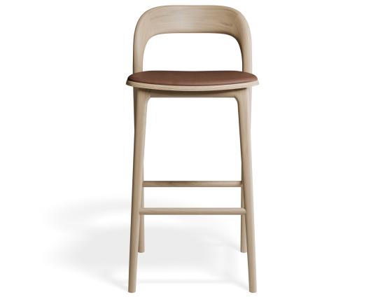 Mia Stool - Natural - Upholstered