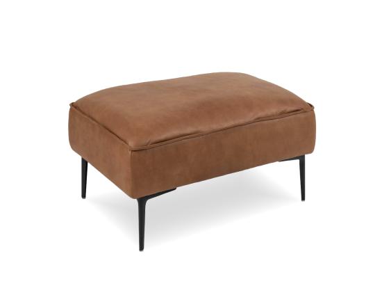 Enzo Ottoman - Colorado Tan Leather Mix