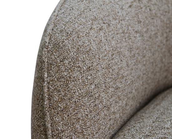 Willow Lounge Chair - Oak Legs - Biscotti Fabric