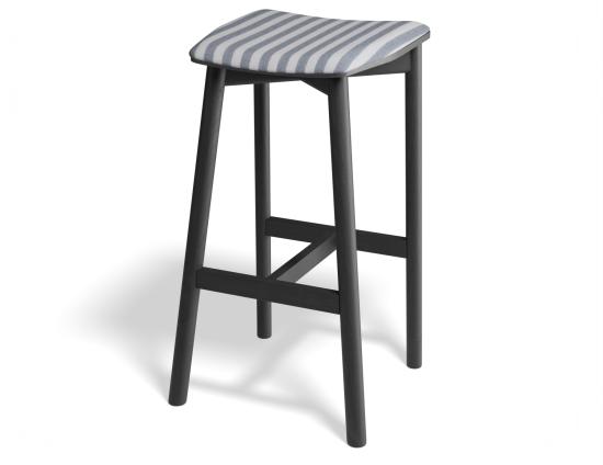 Andi Backless Bar Stool - Black - Custom Upholstered
