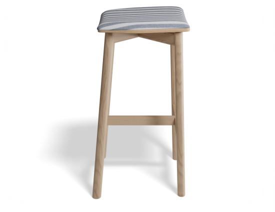 Andi Backless Bar Stool - Natural - Custom Upholstered