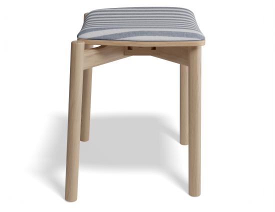 Andi Low Stool - Natural - Custom Upholstered