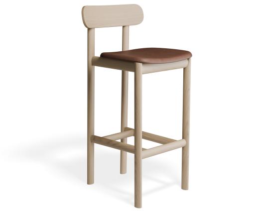 Zara Stool - Natural - Upholstered