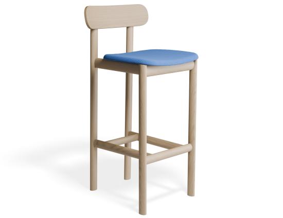 Zara Stool - Natural - Custom Upholstered