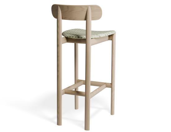 Zara Stool - Natural - Custom Upholstered