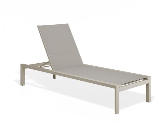 Alvor Sun Lounge - Latte - Biscuit Mesh