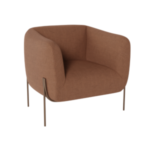 Belle Lounge Chair - Terracotta Rust ideal for medical rooms